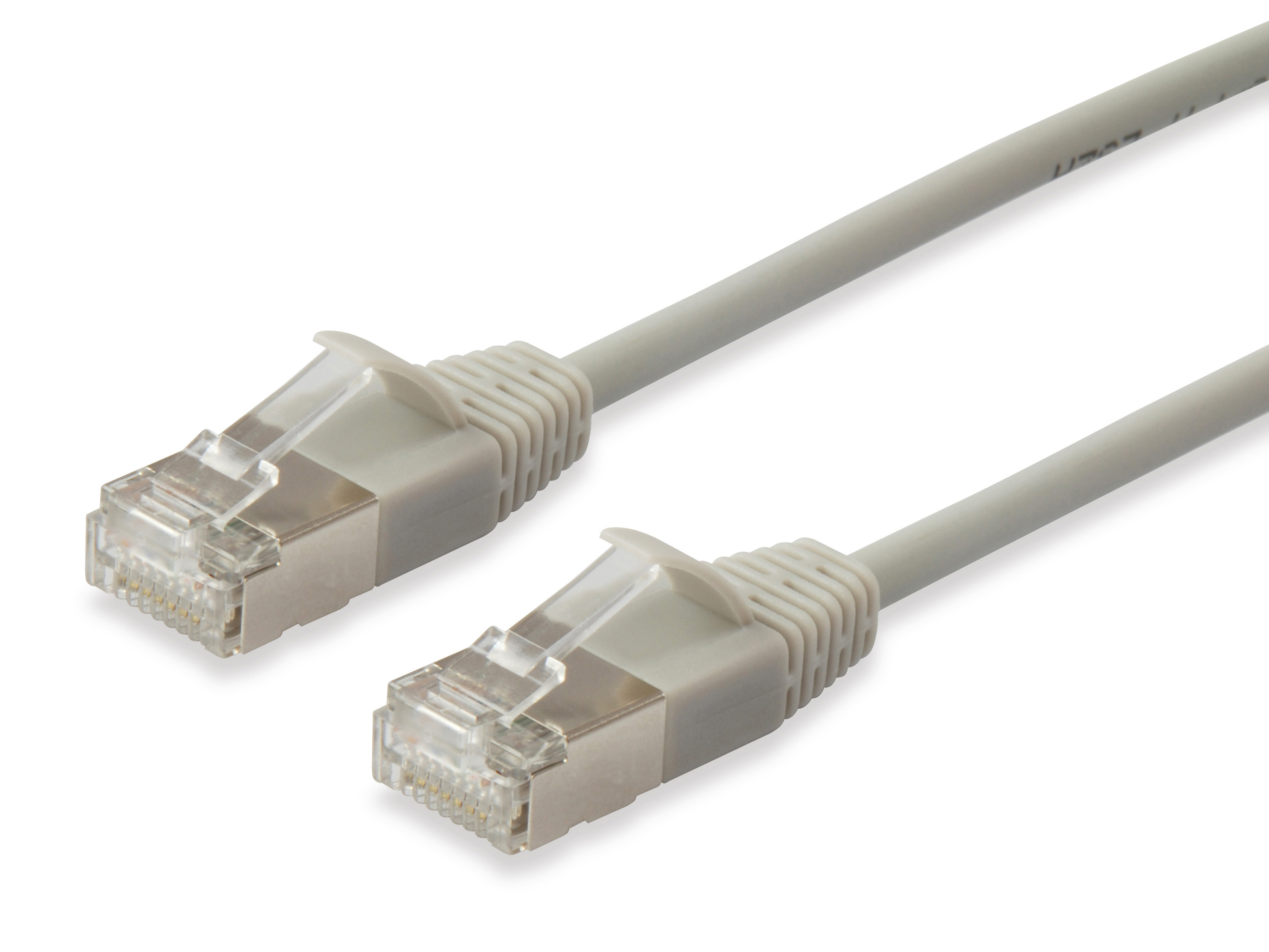 Image of Equip Cat.6A F/FTP Slim Patch Cable, 0.5m, Beige