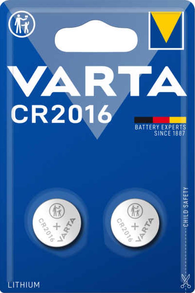 EU Product - Lithium Coin button cell battery CR2016, 2-pack thumbnail