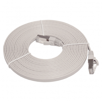 Pro Series Flat Cat7 RJ45 UTP Ethernet Patch Cable 5m Grey thumbnail