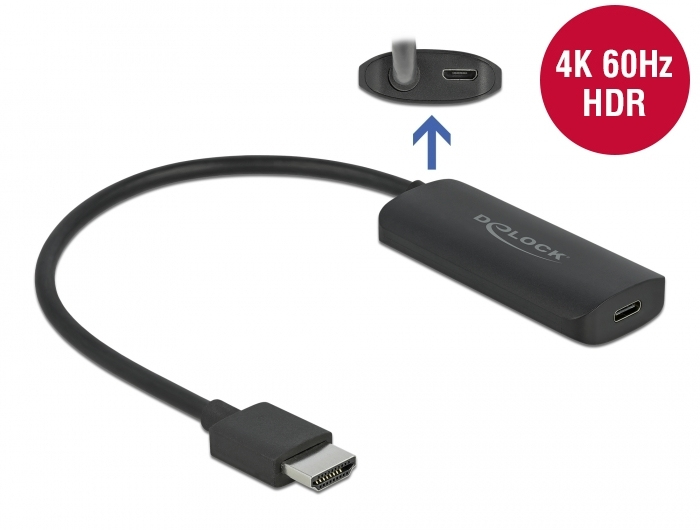 Image of DeLOCK 63251 video cable adapter HDMI Type A (Standard) USB Type-C...