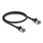 DeLOCK RJ45 Network Cable Cat.8.1 F/FTP Slim Pro 0.5 m black
