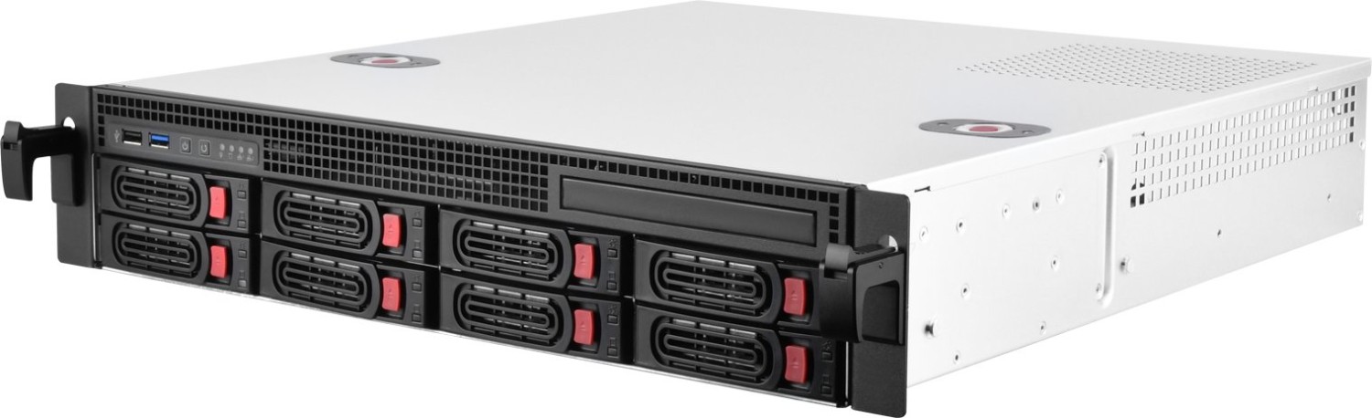 Image of Silverstone RM21-308 - Rack-Montage - 2U - Server chassis - ATX