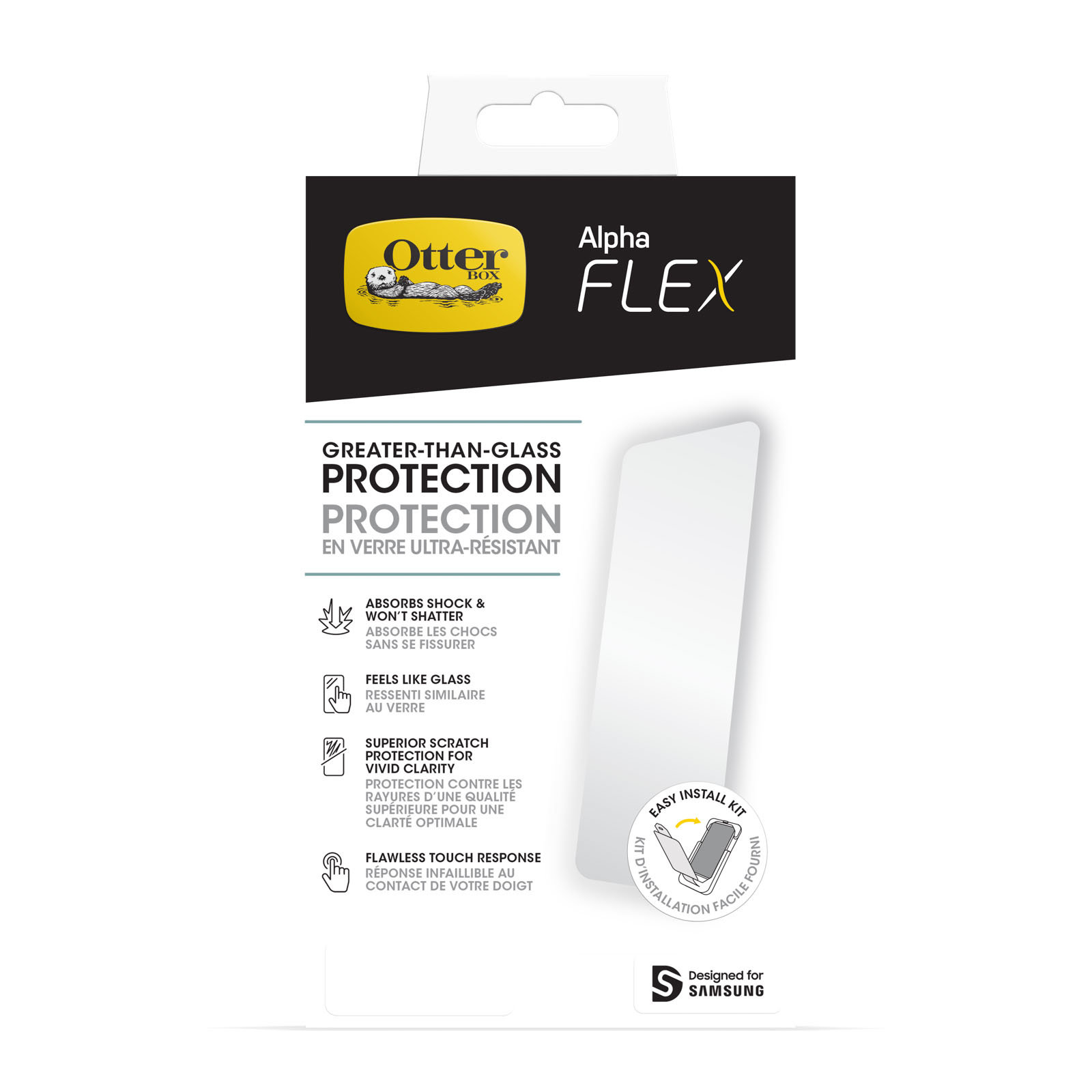77-94393 OTTERBOX Alpha Flex - Screen protector for mobile phone - antimicrobial - film - for Samsung Galaxy S23 Ultra