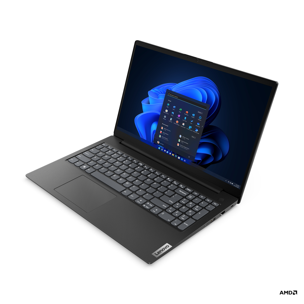 Lenovo V V15 Laptop 39.6 cm (15.6") Full HD AMD Ryzen 5 7520U 8 GB LPDDR5-SDRAM 512 GB SSD Wi-Fi 5 (802.11ac) Windows 11 Home Black