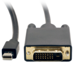 VisionTek DisplayPort, DVI, 1.8m 70.9" (1.8 m) Mini DisplayPort DVI-D Black