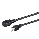 Monoprice 24208 power cable Black 94.5" (2.4 m) NEMA 5-15P IEC C19
