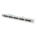 Digitus CAT 3 ISDN Patch Panel, unshielded, grey
