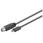 Microconnect USB3.1CB5 USB cable 5 m USB 3.2 Gen 1 (3.1 Gen 1) USB C USB B Black