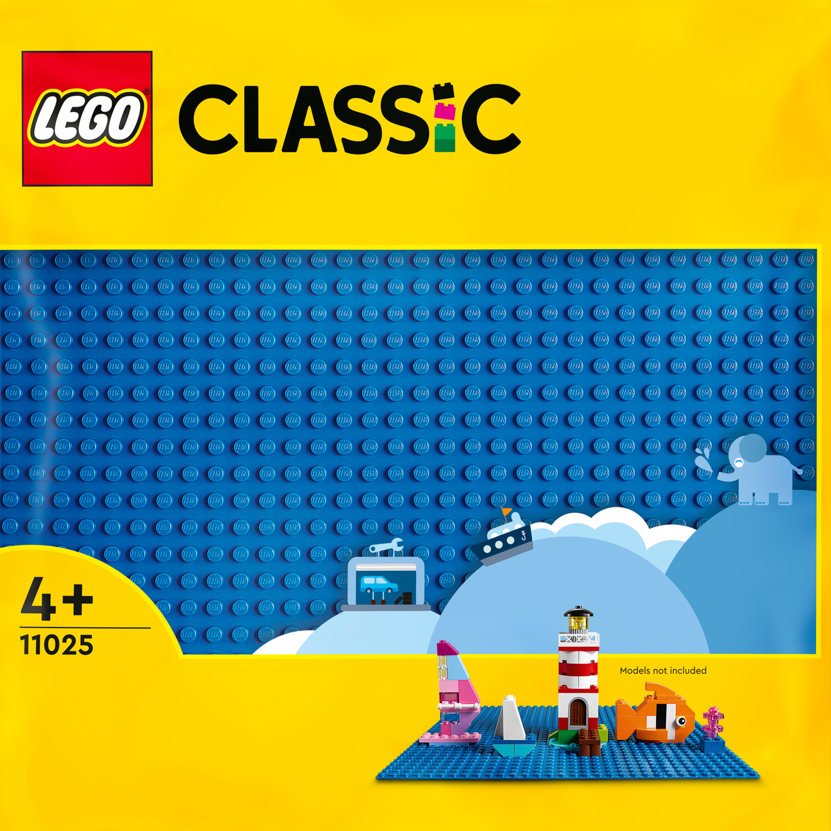 Image of LEGO Classic Blaue Bauplatte| 11025