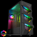 GAMEMAX Vengeance Windowed Mid Tower PC Gaming Case