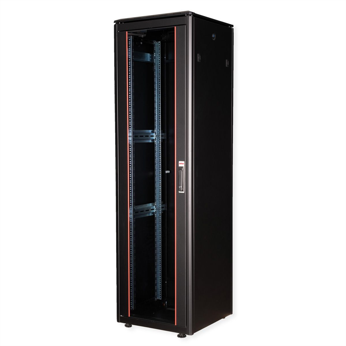 ROLINE 19-inch Network Cabinet Pro 47 U. 600x600 WxD glass door black