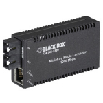 Black Box MultiPower Miniature network media converter 1000 Mbit/s 850 nm Multi-mode