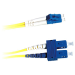 Lanview LVO231491 fibre optic cable 1 m 2x LC 2x SC OS2 Yellow