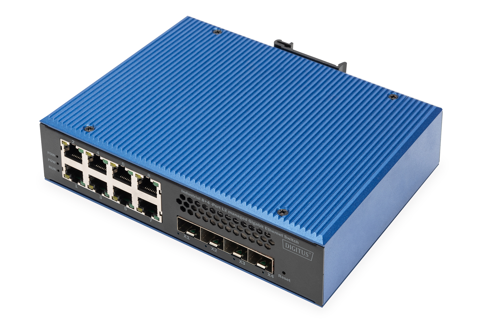 Image of Digitus Industrial 8 + 4 10G Uplink Port L3 managed Gigabit...