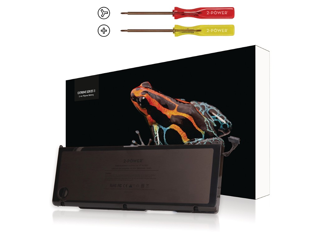 Image of 2-Power 10.9v, 95Wh Laptop Battery - replaces A1383
