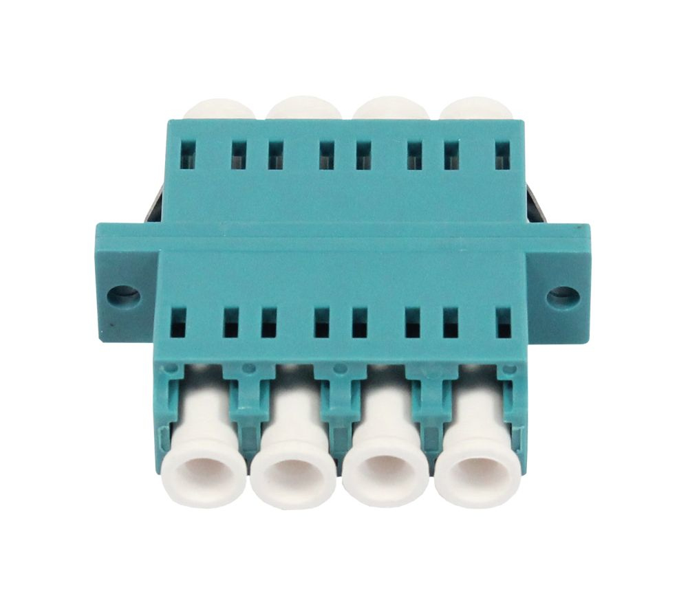 EU Product - LWL-Kupplung LC-Buchse/LC-Buchse 50/125u Multimode OM3 aqua Quad PVC mit - Multimode fiber thumbnail