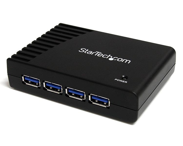 Image of StarTech.com 4 Port Black SuperSpeed USB 3.0 Hub