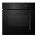 electriQ Built In Single Fan Oven with Side Opening Door - Black