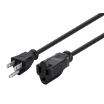 Monoprice 5296 power cable Black 11.8" (0.3 m) NEMA 5-15P NEMA 5-15R