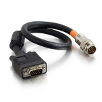 C2G VGA, 0.45 m VGA cable 17.7" (0.45 m) VGA (D-Sub) Black