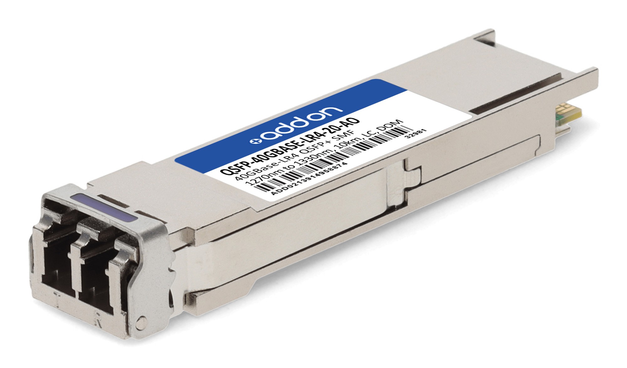 AddOn Networks QSFP-40GBASE-LR4-20- Compatible 40G QSFP+ 20 km TAA Compliant Transceiver AddOn Networks QSFP-40GBASE-LR4-20- Compatible 40G QSFP+ 20 km TAA Compliant Transceiver
