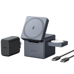 Anker Y1811HA1 mobile device charger Headset, Smartphone, Smartwatch Black USB Wireless charging Fast charging Indoor