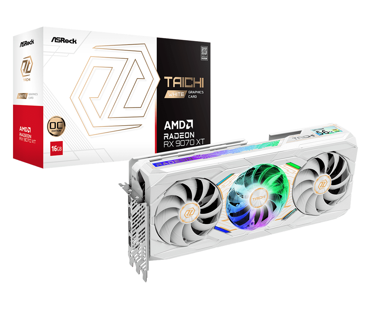 Asrock White Taichi Radeon Rx 9070 Xt 16Gb Oc Amd Gddr6