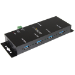 StarTech.com 4-Port USB 3.0 Hub (5Gbps) | Metalen industriële USB-A Hub | Wand- of Bureau-monteerbare USB Data Hub | TAA Compliant USB Extender Hub