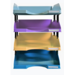 Exacompta 113293SETD desk tray/organizer Polystyrene (PS) Assorted colours -