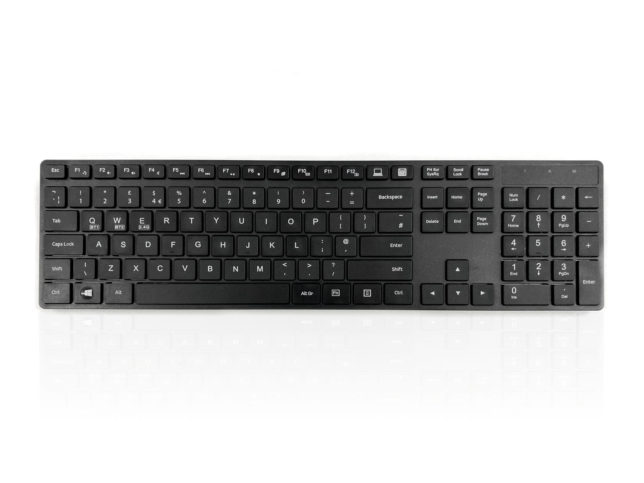Image of Accuratus KYBAC301-BTBLK keyboard RF Wireless + Bluetooth QWERTY...