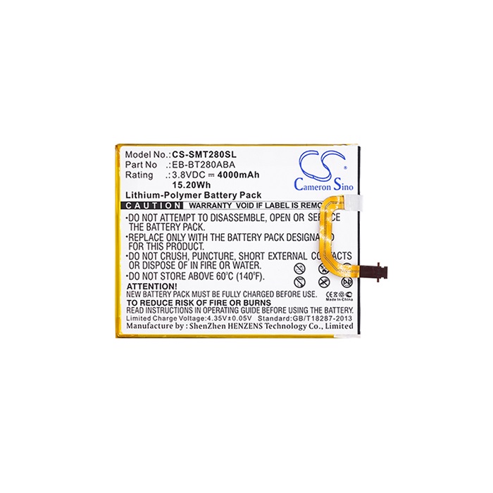 EU Product - Battery for Battery EB-BT280ABA Samsung, 3.8V, 4000mAh thumbnail