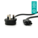 Dataflex 24.113 electriciteitssnoer Zwart 2 m Netstekker type G GST18/3