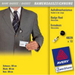 Avery 4829 identity badge/badge holder 10 pc(s)