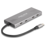 DeLOCK 64313 interface hub USB 3.2 Gen 2 (3.1 Gen 2) Type-C 10000 Mbit/s Grijs