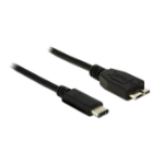 DeLOCK 1m USB 3.1 USB cable USB 3.2 Gen 2 (3.1 Gen 2) USB C Micro-USB B Black