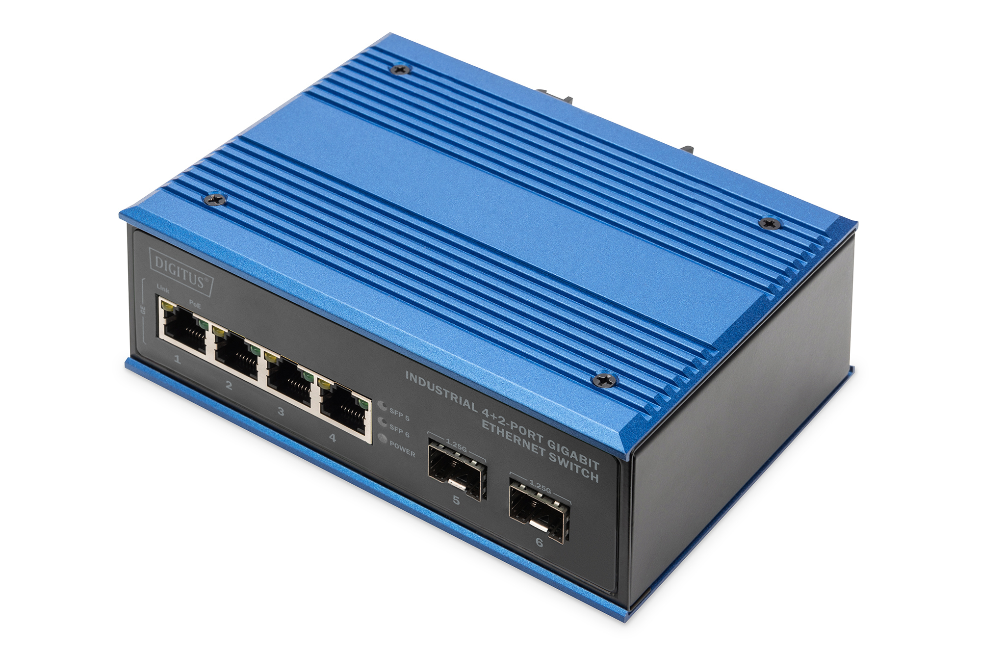Image of Digitus Industrial 4+2 -Port Gigabit Ethernet Switch