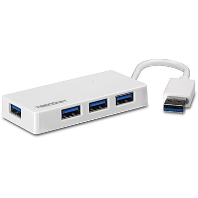 Image of Trendnet TU3-H4E interface hub 5000 Mbit/s White