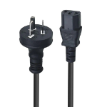 Lindy 30931 power cable Black 1 m IEC C13 3-pin