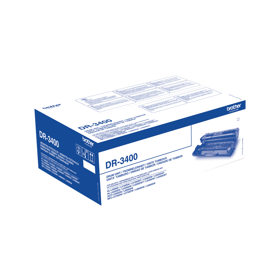 Brother DR-3400 Drum kit, 50K pages for Brother HL-L 5000/6250/6400