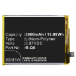 CoreParts MBXMP-BA1752 mobiele telefoon onderdeel Batterij/Accu Zwart