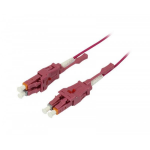 Synergy 21 S215551 fibre optic cable 1 m 2x LC OM4 Violet