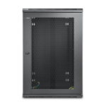 Rocstor Y10E090-B1 rack cabinet 18U Wall mounted rack Black