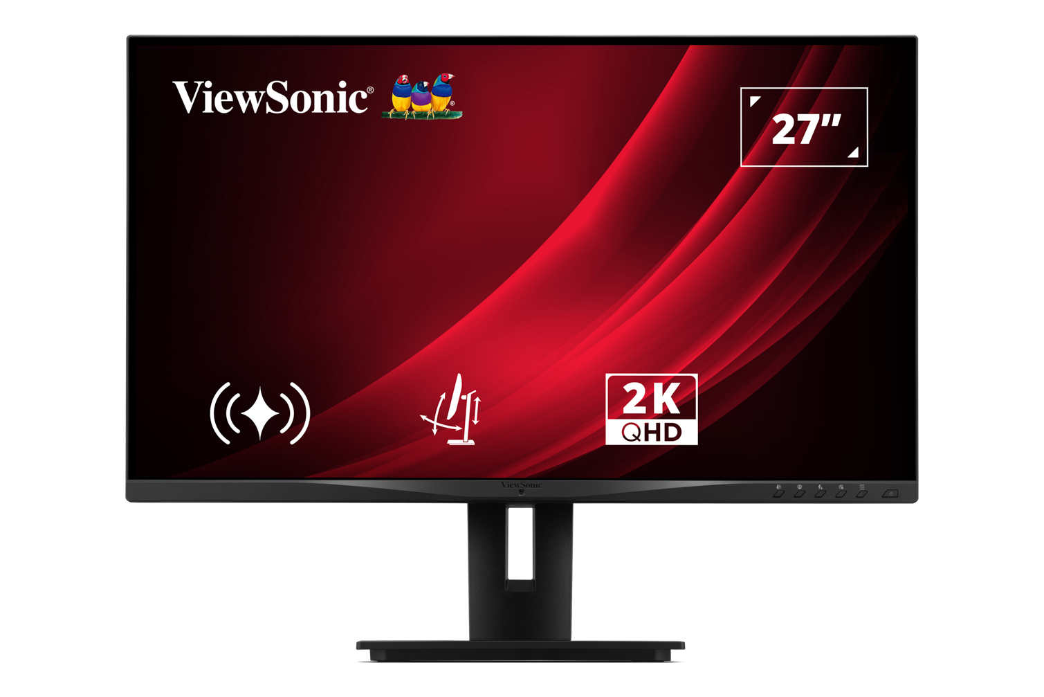 Viewsonic Silver Vg Series 27" 1440P Ergonomic Ips Mon Computer Monitor