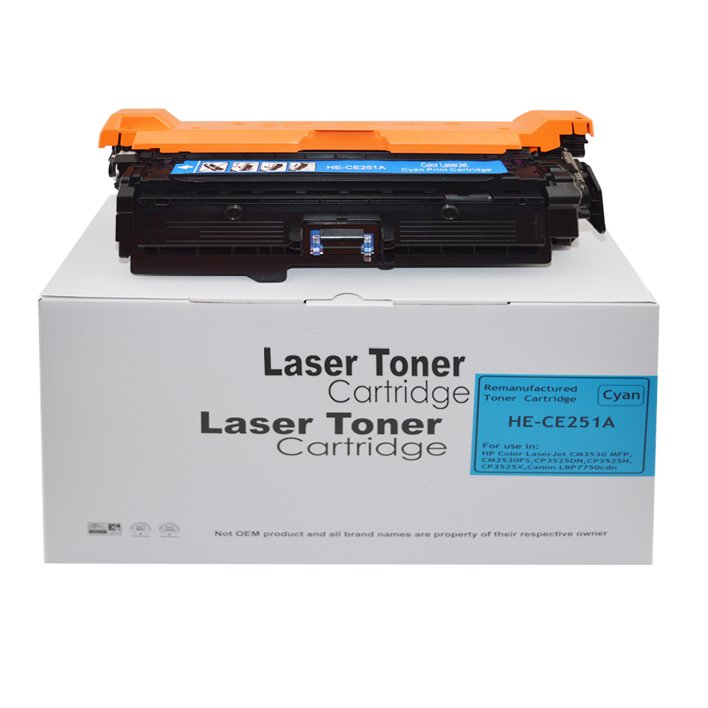 Image of CTS Wholesale Remanufactured HP CP3525 CE251A Cyan Toner HP 504A also