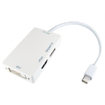 Cables Direct HDMINIDP-HDV02 video cable adapter Mini DisplayPort DisplayPort + DVI + HDMI White