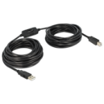 DeLOCK 11m, USB2.0-A - USB2.0-B USB cable USB A USB B Black