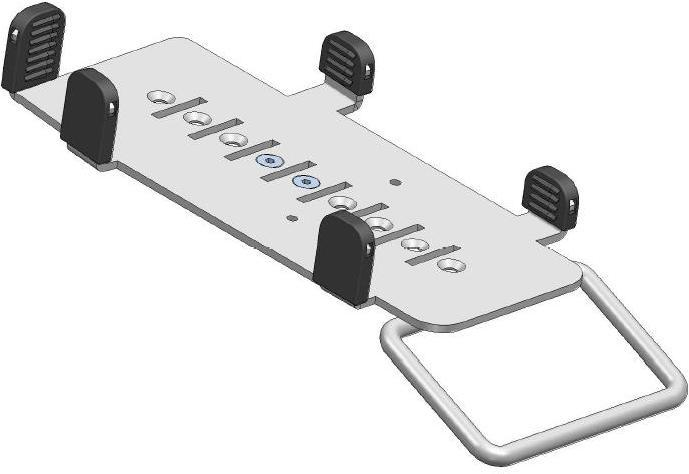 Ergonomic Solutions SpacePole VER171-MH-02 holder Terminal Black Passive holder