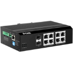 D-LINK | DIS-F200G-10PS-E | 10 Port Gigabit Industrial Smart Managed PoE+ Switch with 8 PoE Ports and 2 SFP Ports ** PSU NDR-480-48 Not Included **