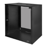 LogiLink W12C55B rack cabinet 12U Wall mounted rack Black