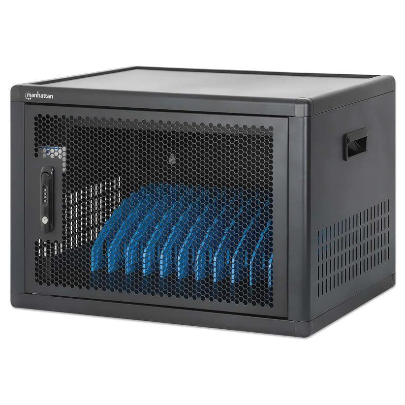 Manhattan Laptop Charging Cabinet Desktop (or trolley) via USB-C 65W 1